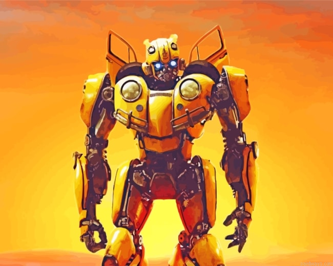 Bumblebee Robot Transformer Painting By Numberss.png