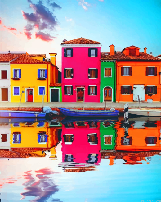 Burano Reflections Painting By Numberss.png