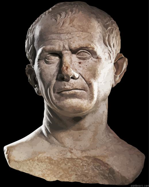 Buste De Cesar Portrait Painting By Numberss.png