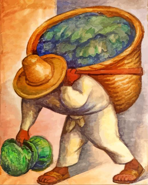 Cabbage Seller Painting By Numberss.png