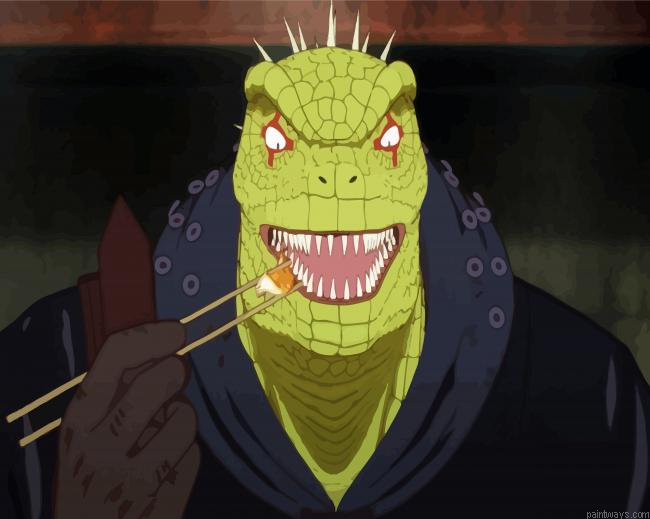 Caiman Eating Painting By Numberss.png
