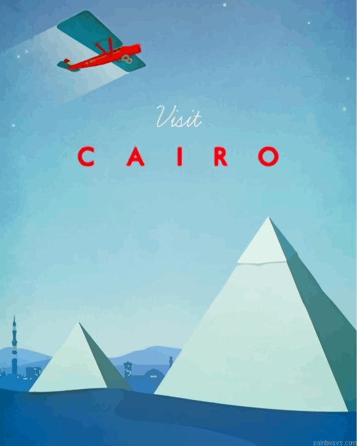 Cairo Pyramids Poster Painting By Numberss.png
