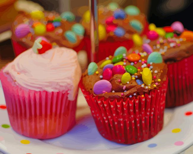Candy Cakes New Painting By Numberss.png
