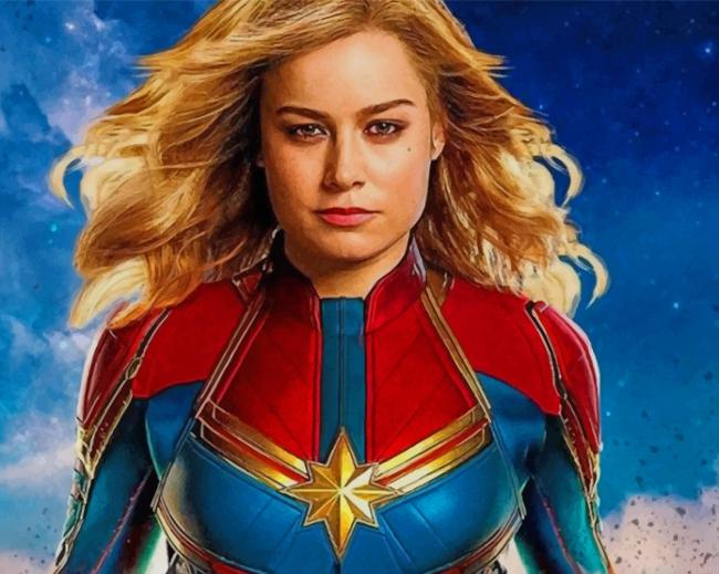 Captain Marvel New Painting By Numberss.png
