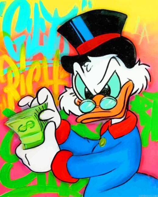 Cartoon Duck Animations Painting By Numberss.png