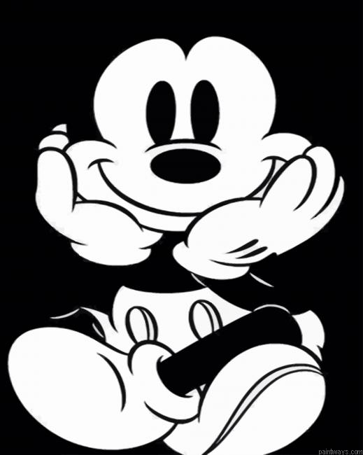 Cartoon Mickey Mouse New Painting By Numberss.png
