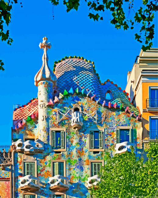Casa Batllo Building Painting By Numberss.png