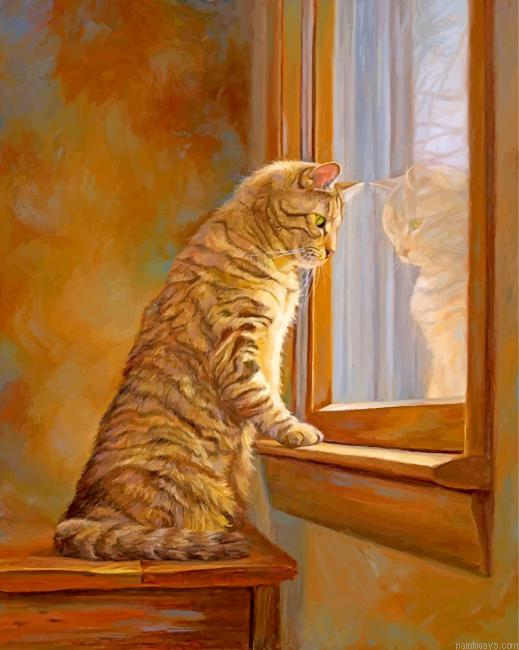 Cat By Window Painting By Numbers.png