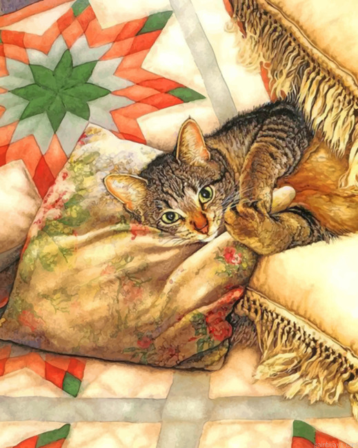 Cat Chilling Painting By Numbers.png
