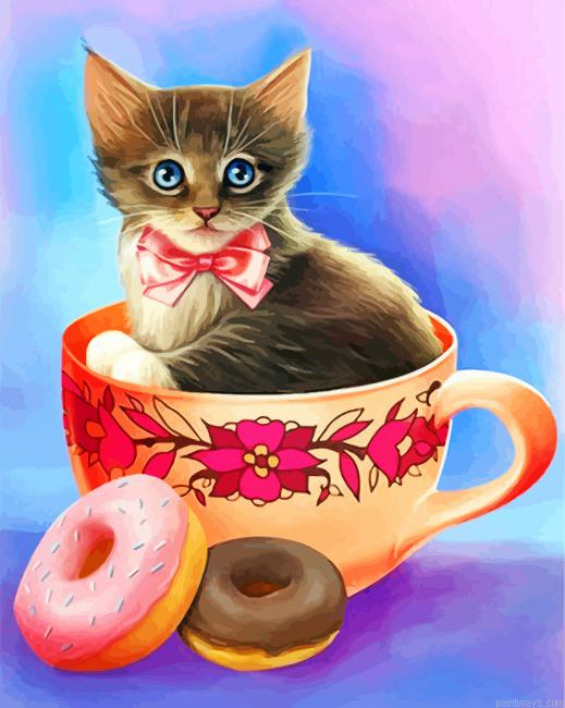 Cat In Coffee Cup Painting By Numbers.png