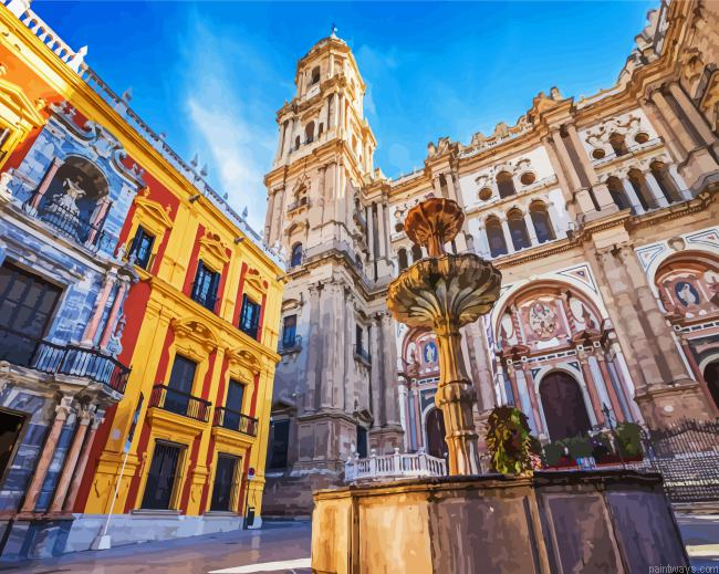 Catedral De La Encarnacion De Malaga Painting By Numberss.png