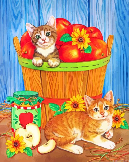 Cats And Apples Painting By Numbers.png
