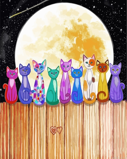 Cats In Full Moon Painting By Numbers.png