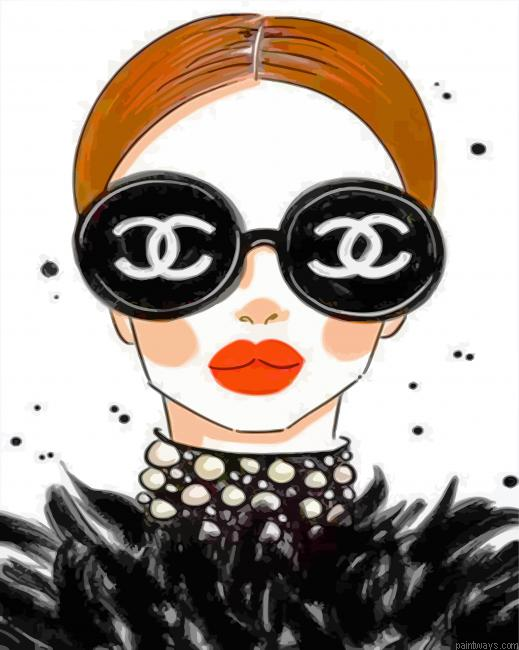 Chanel Girl Painting By Numbers.png