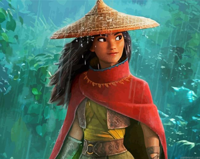 Character Of Raya And The Last Dragon Painting By Numberss.png