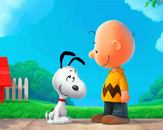 Charlie Brown And Snoopy Painting By Numberss.png