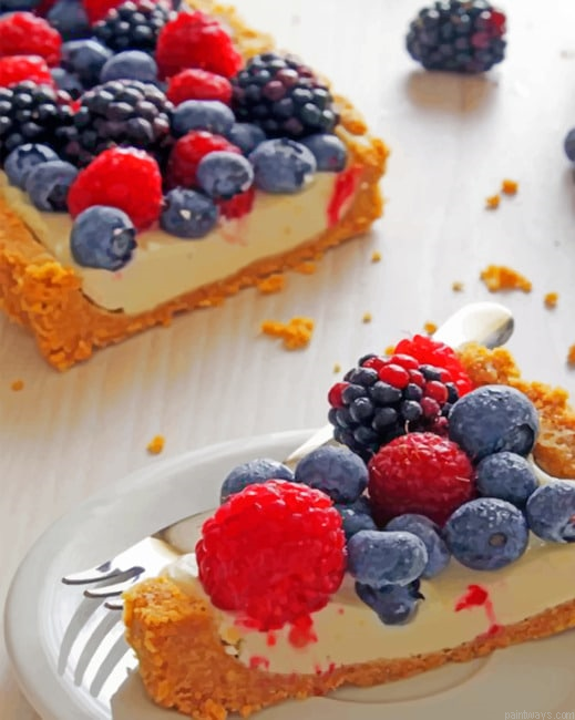 Cheese Cakes Food Painting By Numberss.png