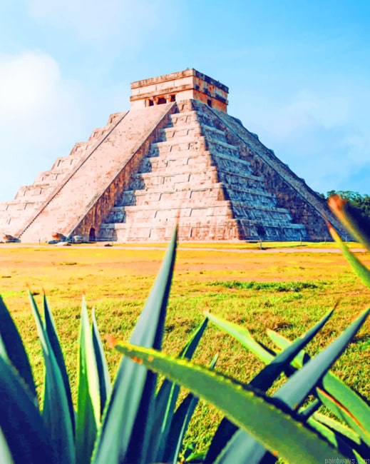 Chichen Itza Buildings Painting By Numberss.png