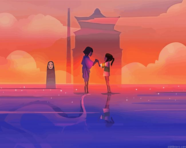 Chihiru And Haku Painting By Numberss.png