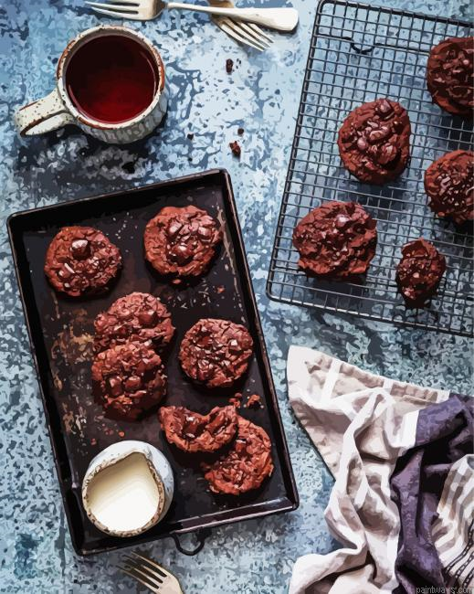 Chocolate Cookies Painting By Numberss.png