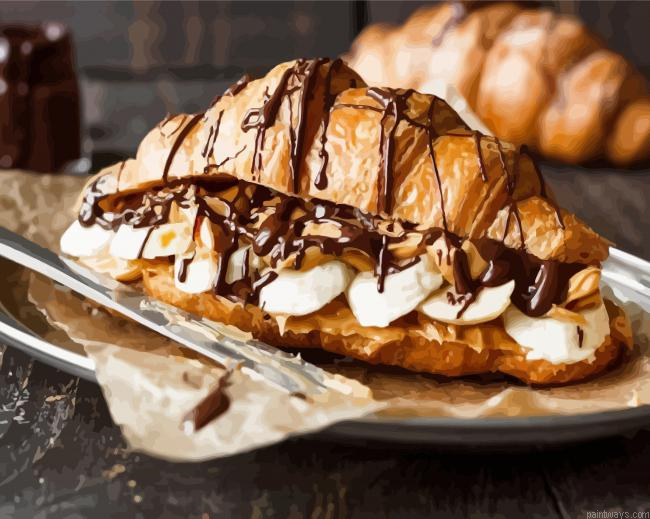 Chocolate Croissant Painting By Numberss.png