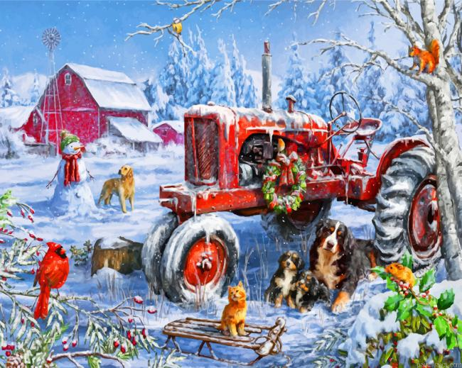 Christmas Farm Painting By Numbers.png
