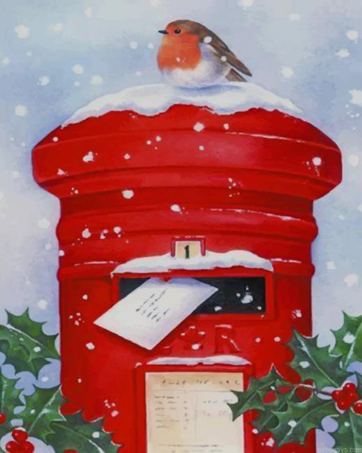 Christmas Post Box New Painting By Numberss.png