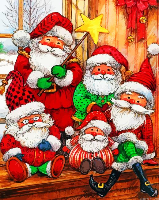 Christmas Santa Painting By Numbers.png