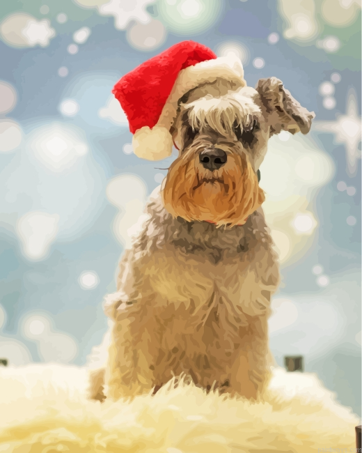 Christmas Schnauzer Painting By Numberss.png