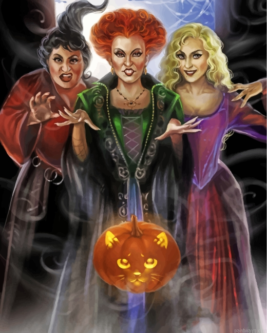 Christmas Witches Painting By Numbers.png
