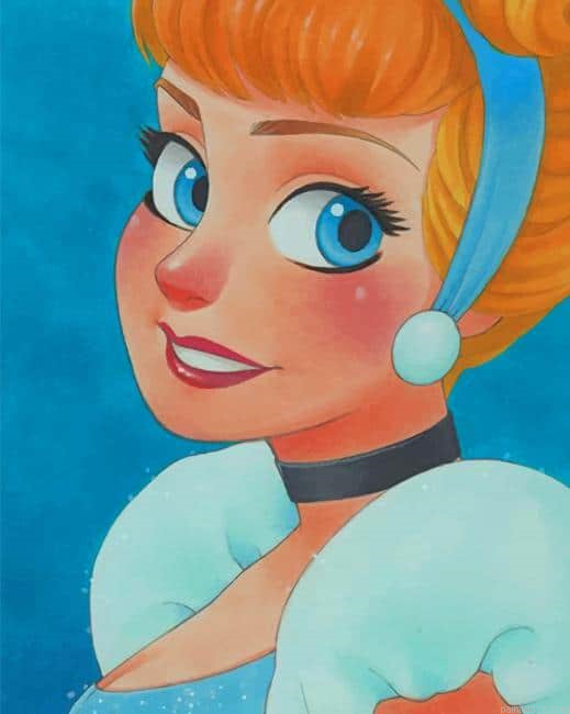 Cinderella Princess New Painting By Numberss.png