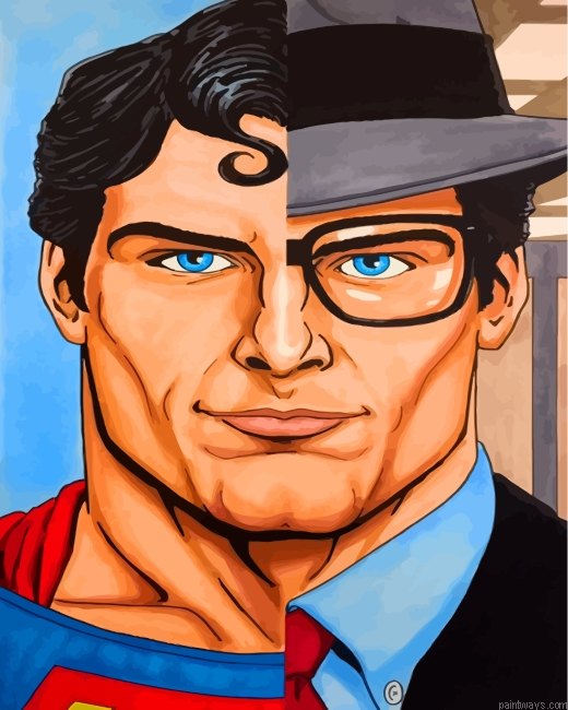 Clark Kent Superman Painting By Numbers.png