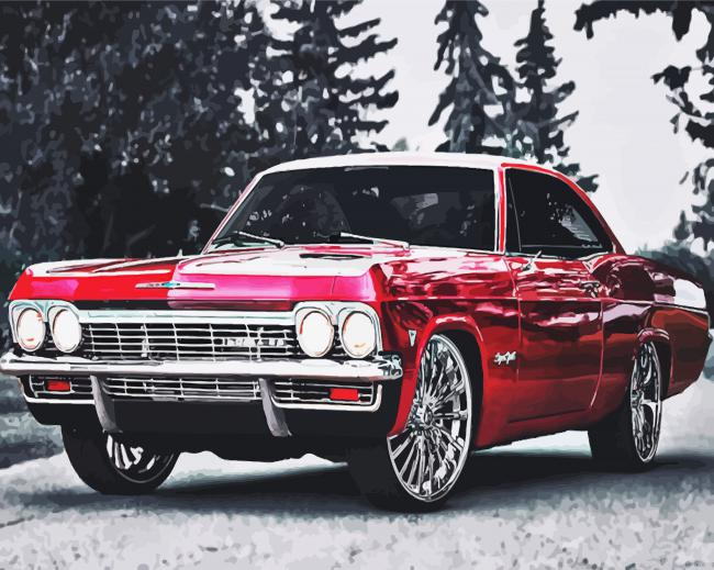 Classic Chevrolet Impala Painting By Numberss.png