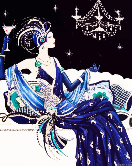 Classic Deco Lady Painting By Numberss.png
