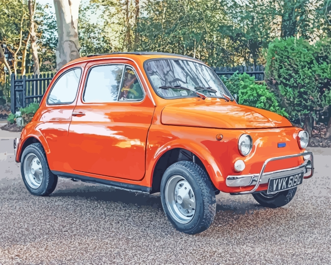 Classic Fiat Car Painting By Numberss.png