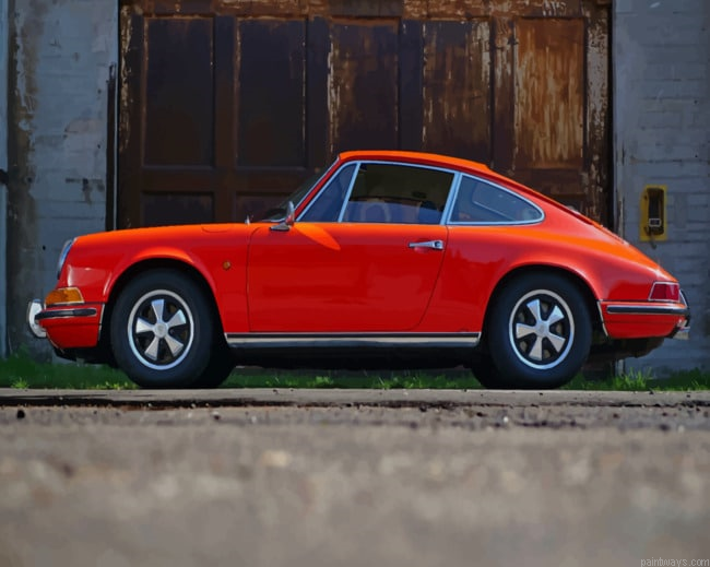Classic Red Porsche Cars Painting By Numberss.png