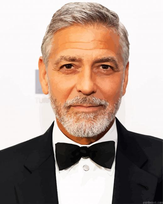 Classy George Clooney Painting By Numberss.png