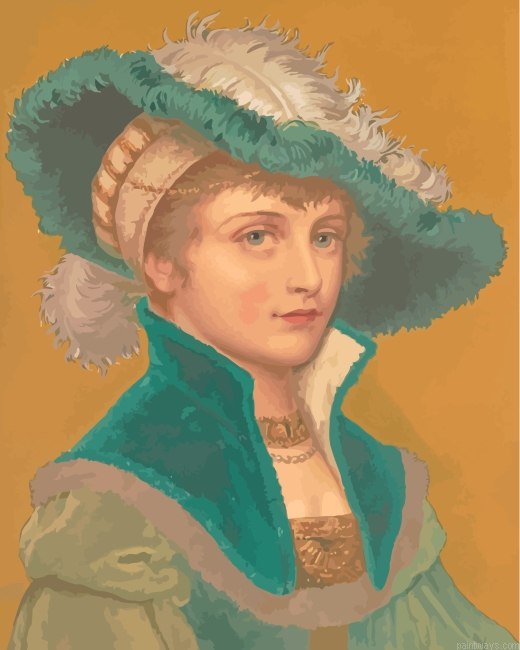 Classy Medieval Lady Painting By Numberss.png