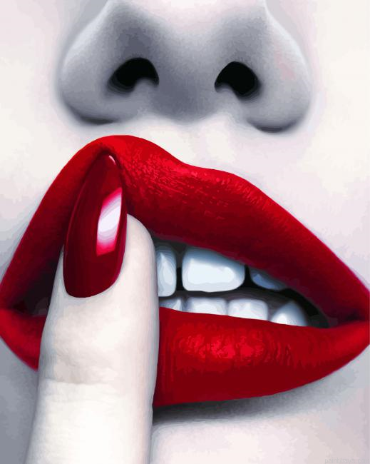Classy Red Lips Painting By Numbers.png