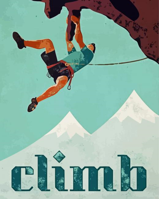 Climber Poster Painting By Numberss.png