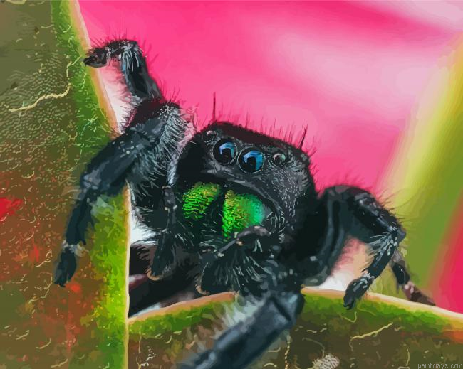 Close Up Tarantula Painting By Numberss.png