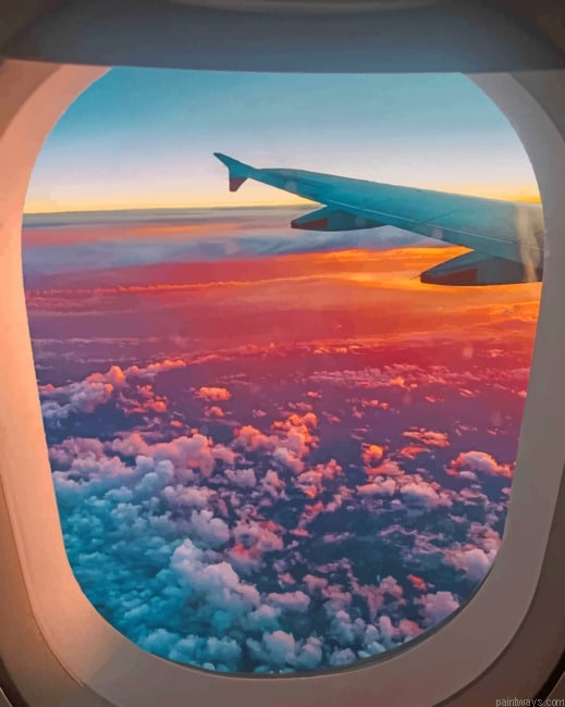 Clouds View From Plane Painting By Numberss.png