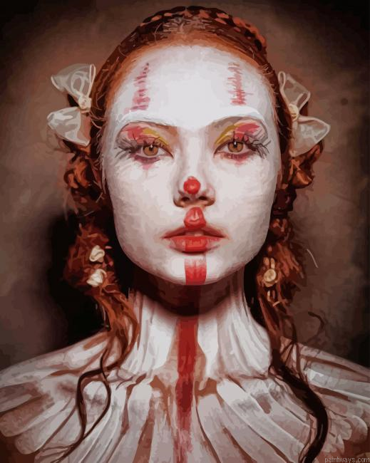 Clown Girl New Painting By Numberss.png
