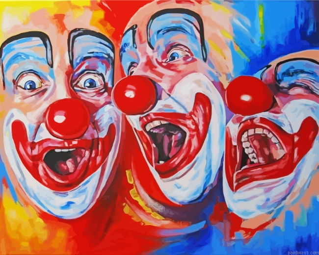Clowns Faces Painting By Numberss.png