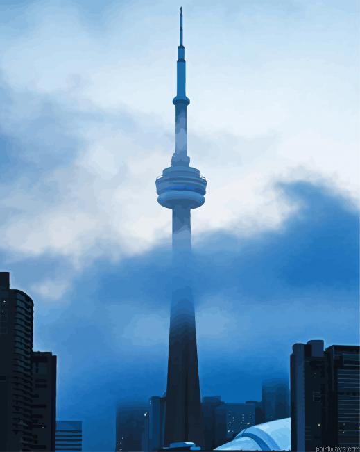 Cn Tower In Toronto Painting By Numberss.png