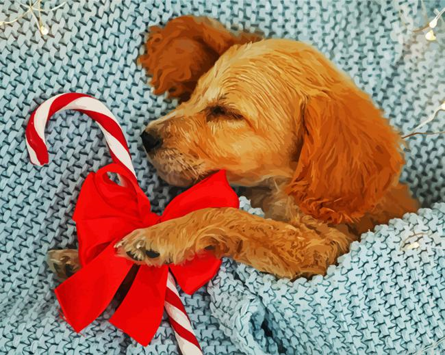 Cocker Spaniel Puppy Painting By Numberss.png