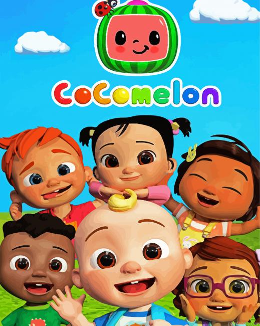 Cocomelon Animation Painting By Numberss.png