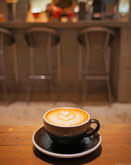 Coffee On The Table Coffee Painting By Numberss.png