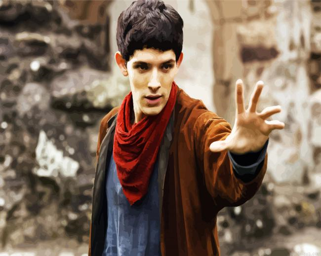 Colin Morgan Merlin Painting By Numberss.png