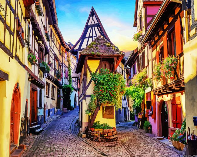Colmar Beautiful City Painting By Numberss.png